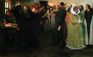 1877年イリヤ・レーピンの町委員会にて Oil Paintings